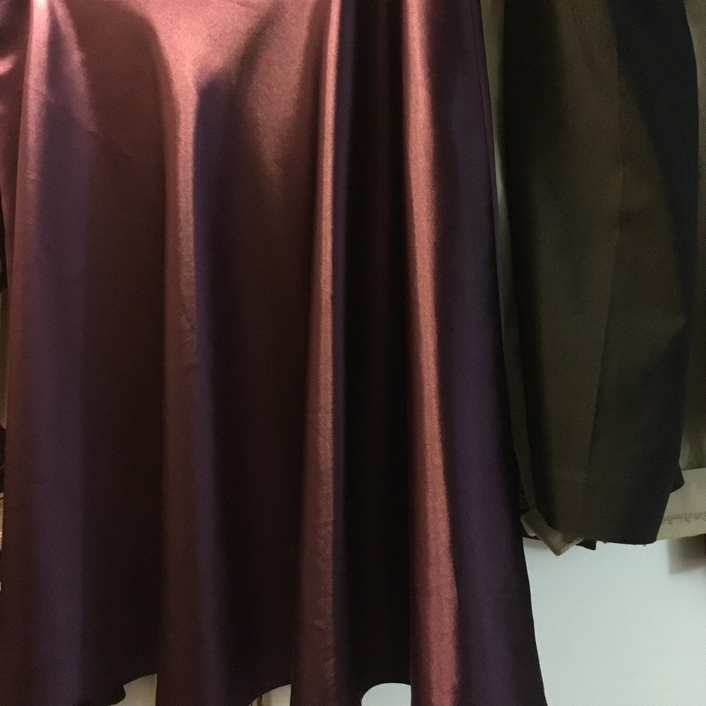 Purple shiny skirt